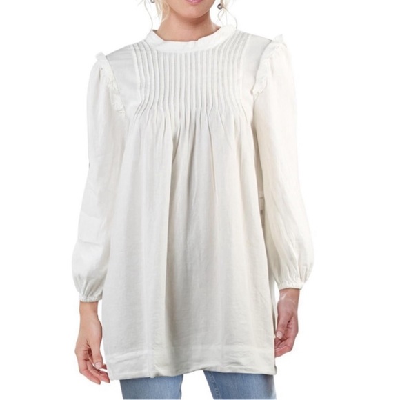 Free People ruffled poet sleeve tunic - Picture 3 of 4